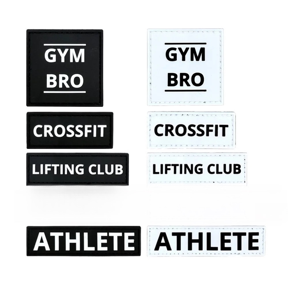 Crossfit Training Gear - 피트니스 운동선수 패치 배지 PVC 소프트