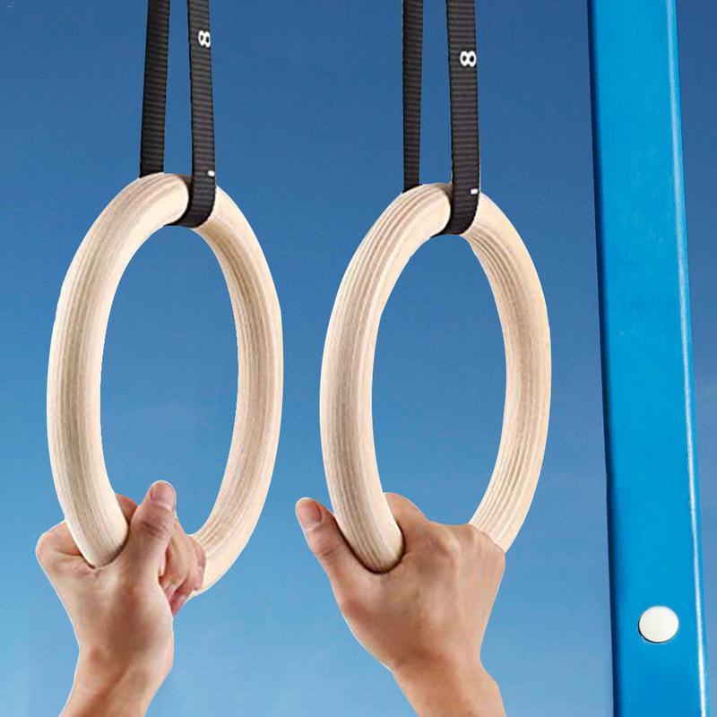 Gymnastic Ring Wood - 1 조각 자작 나무 체조 링