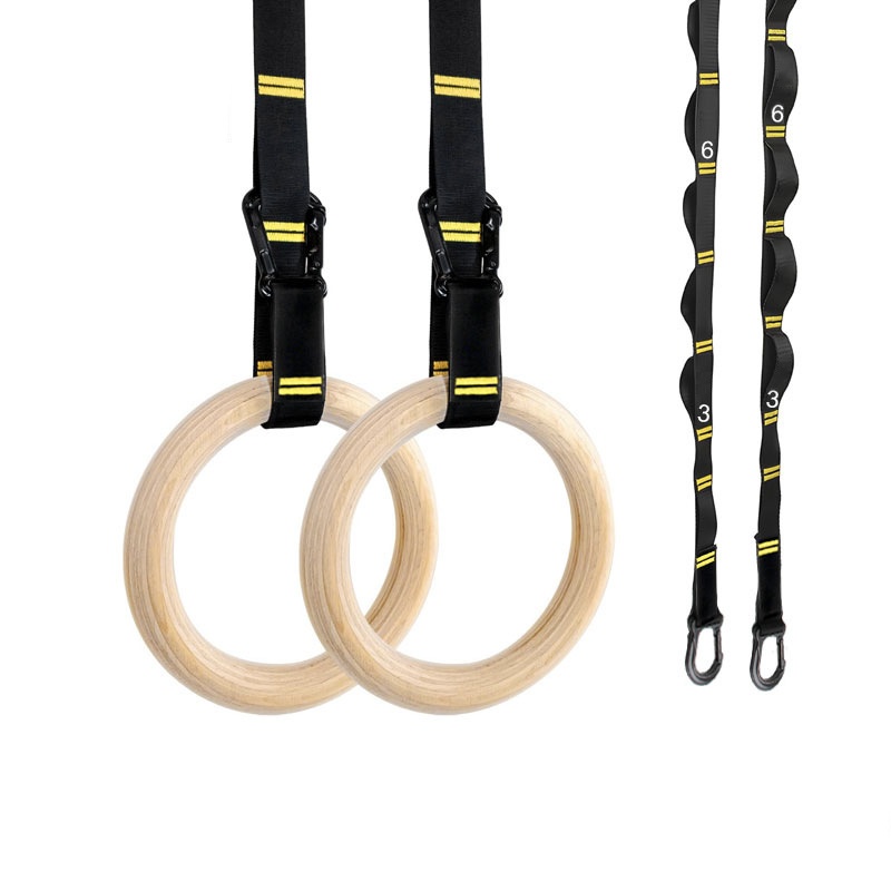 Gymnastic Ring Wood - 28mm 32mm 풀업 체조 링, 미끄럼
