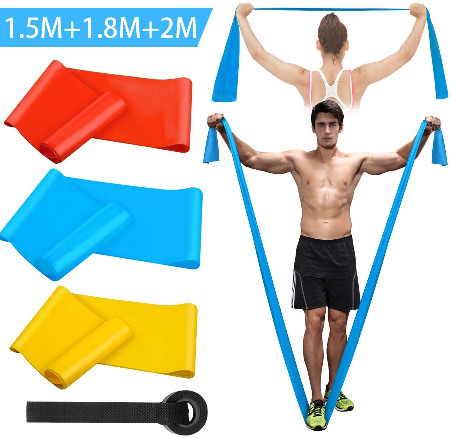 Crossfit Training Gear - 탄성 피트니스 밴드 3Pcs 저항 밴드