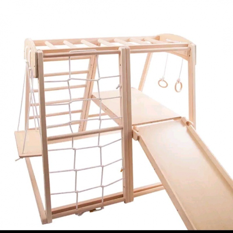 실내 놀이터 몬테소리 아기 클라이머 나무 등반 프레임  - Gymnastic Ring Wood 리뷰 및 가격