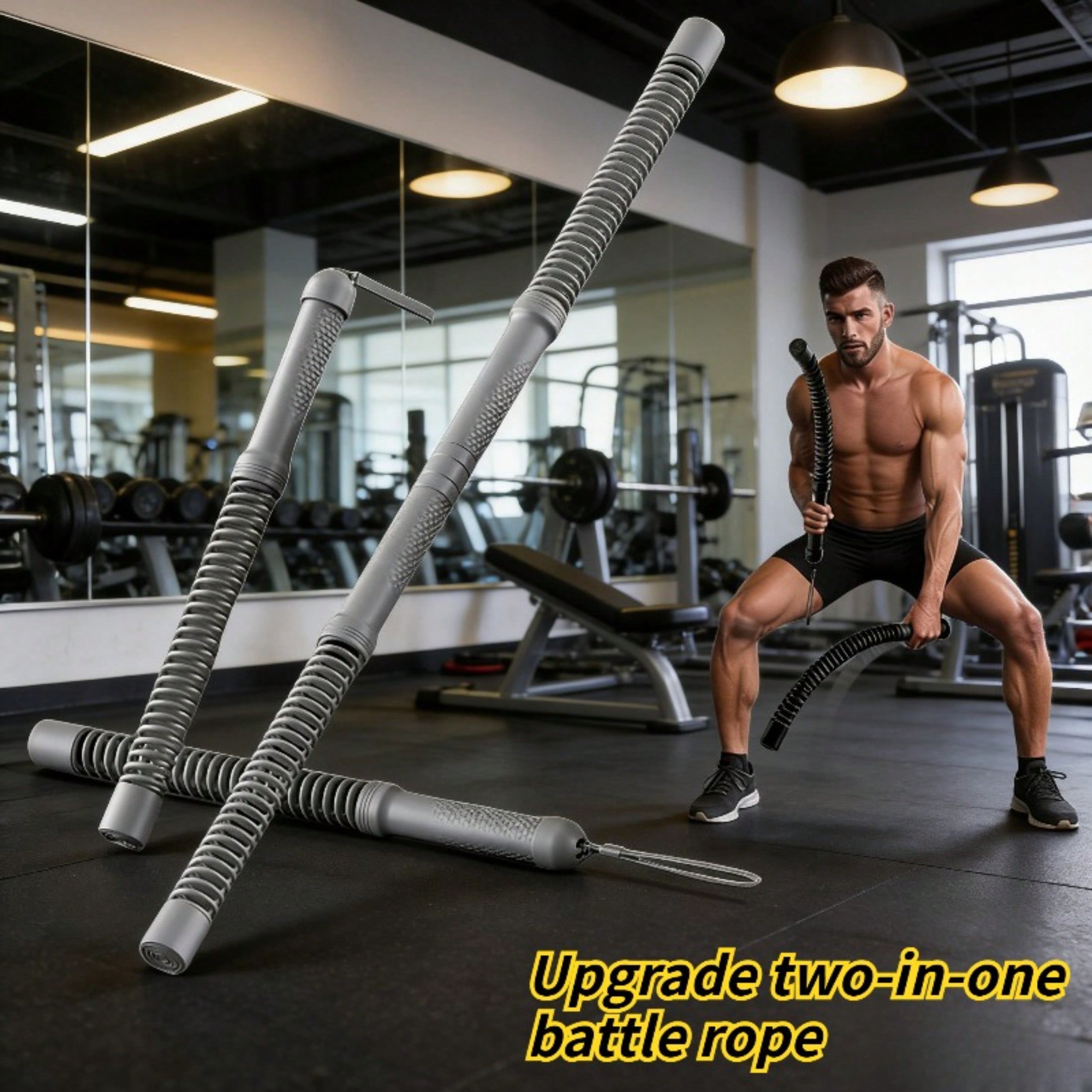 2-in-1 업그레이드 무선 배틀 로프 파워 트위스터  - Crossfit Training Gear 리뷰 및 가격