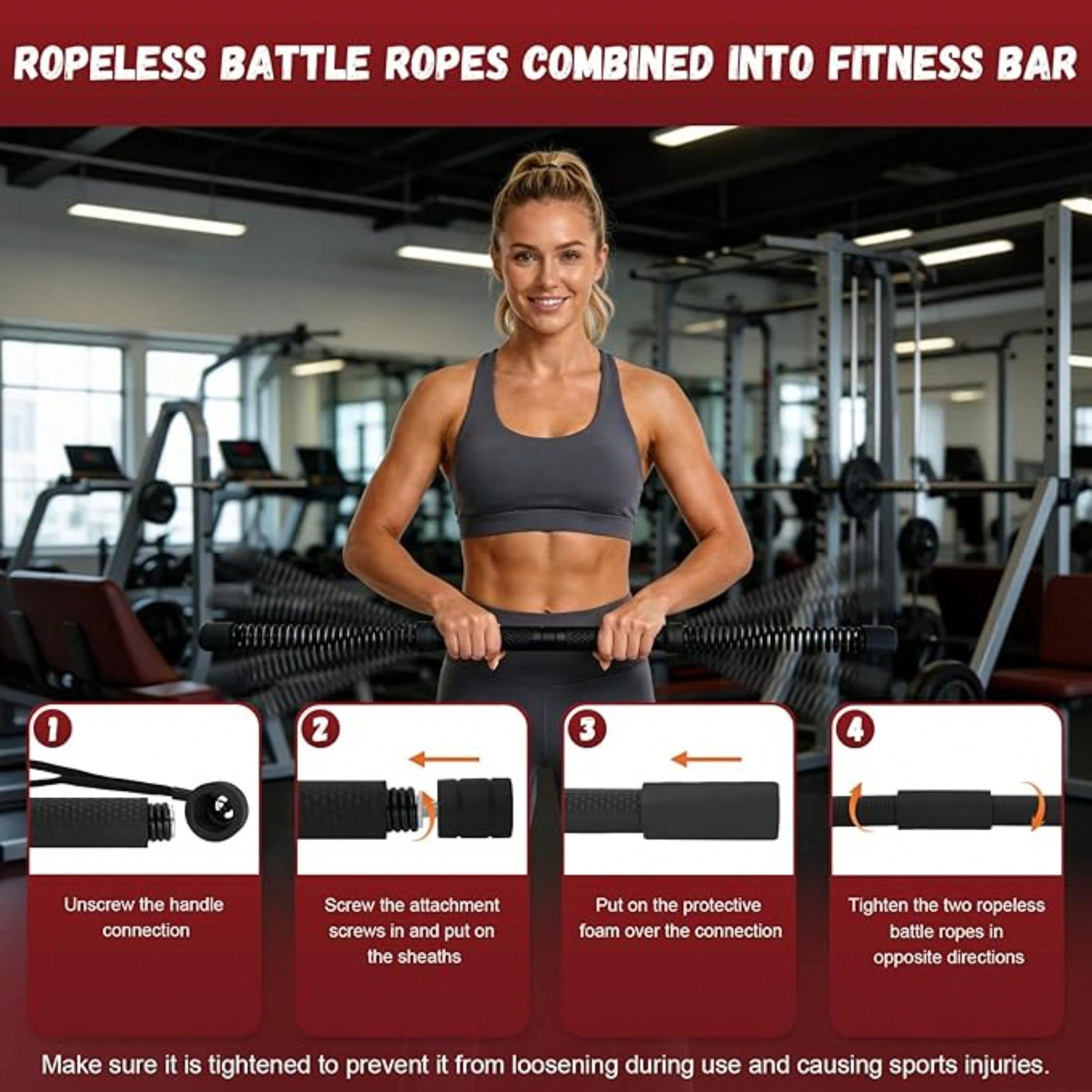 2-in-1 업그레이드 무선 배틀 로프 파워 트위스터  - Crossfit Training Gear 리뷰 및 가격