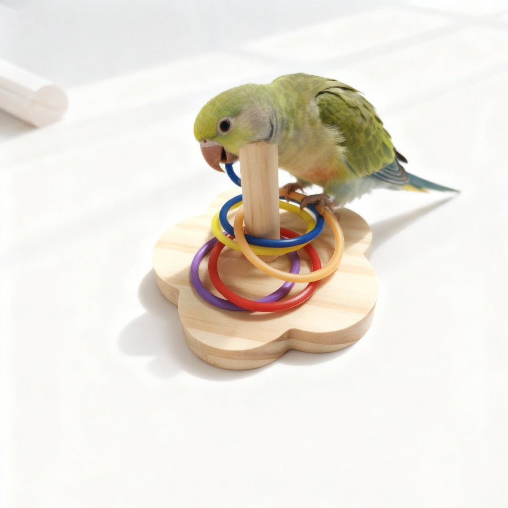 1PC 나무 재질 앵무새 지능 훈련 장난감, 화려한 링 - Gymnastic Ring Wood 리뷰 및 가격