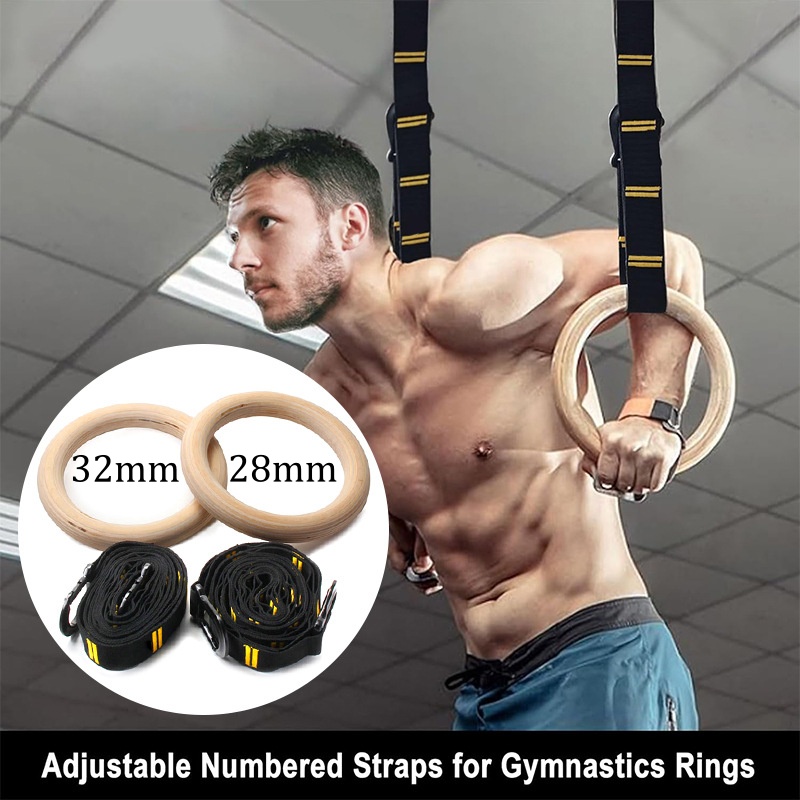 28mm 32mm 풀업 체조 링, 미끄럼 방지 목재 링 - Gymnastic Ring Wood 리뷰 및 가격